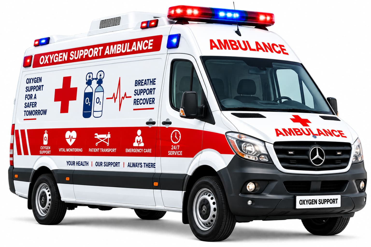 Oxygen Support Ambulance
